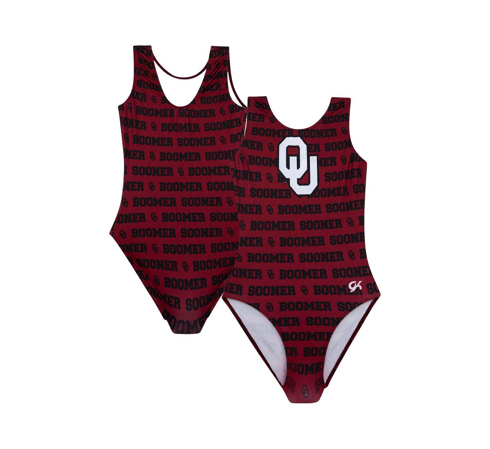Трикотажное боди GK Elite Crimson Oklahoma Sooners Elite Spirit для мальчиков и девочек