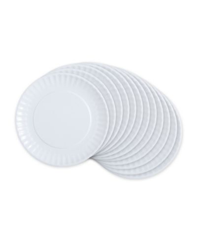 Design Imports Melamine 12-Pc. Round Party or Picnic Plate Set, Service for 12
