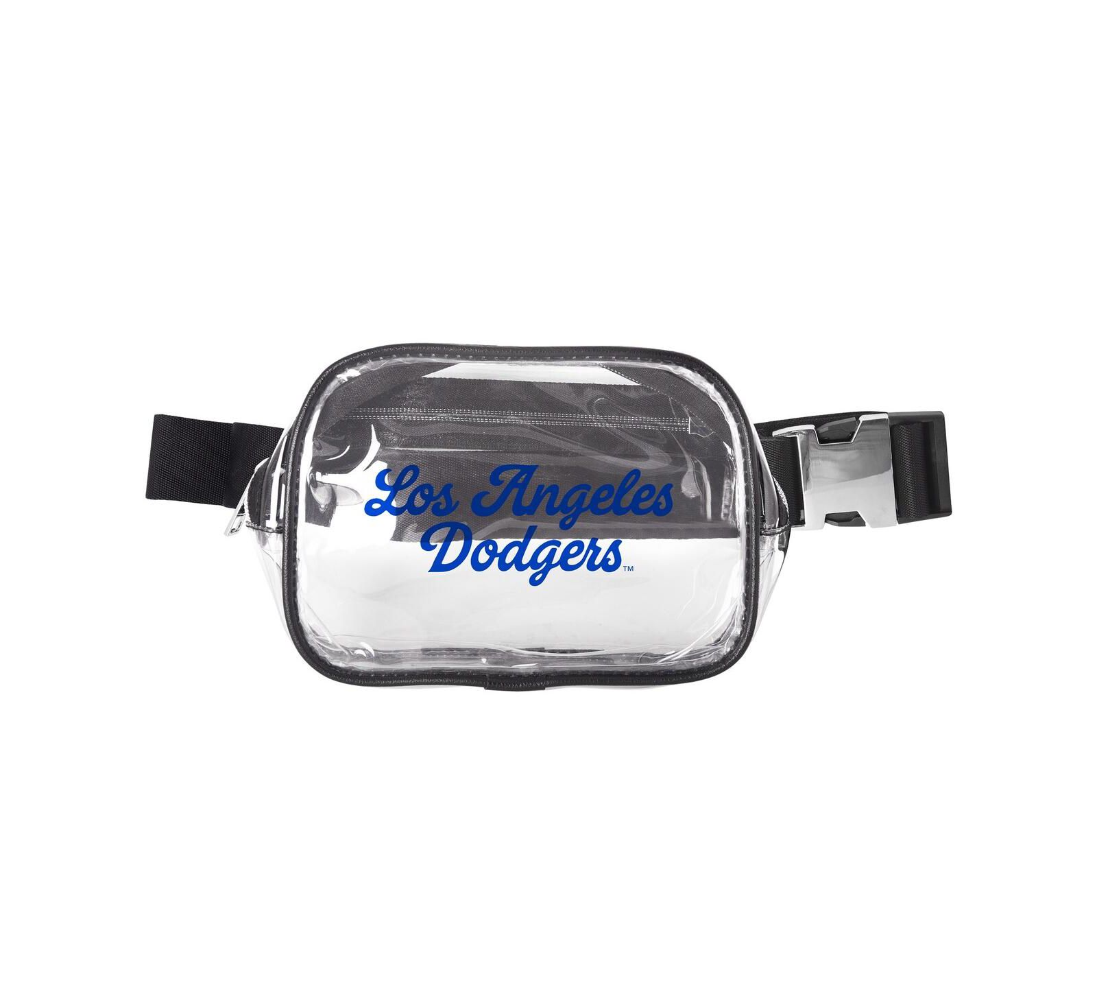 Logo Brands Los Angeles Dodgers Clear Belt Bag