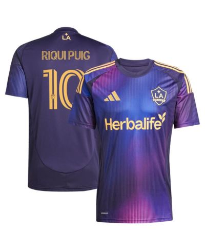 Мужская реплика джерси Adidas LA Galaxy 2025 RIZON Riqui Puig, темно-синий