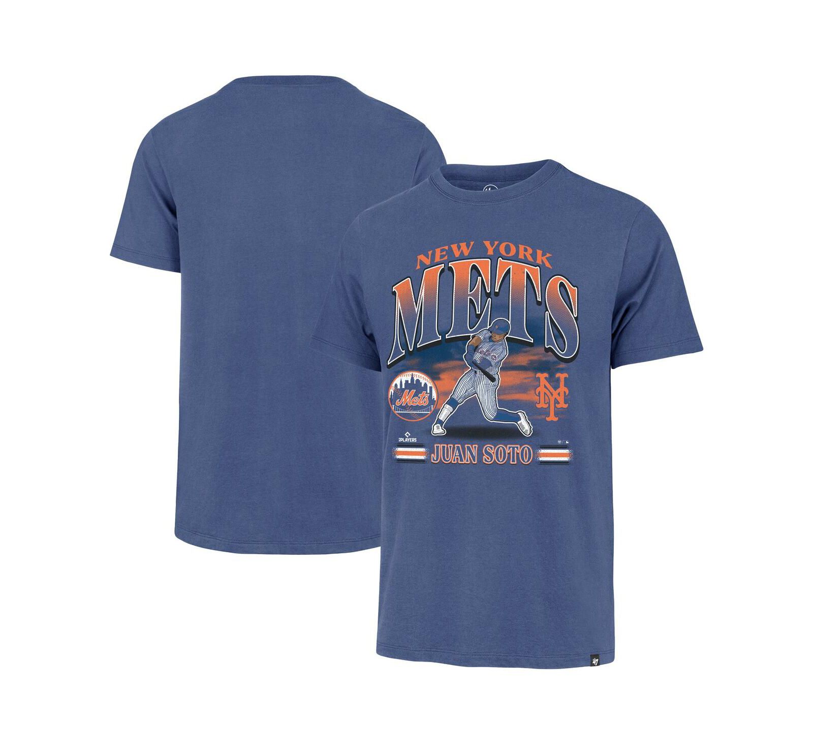 '47 Brand Men's Juan Soto Royal New York Mets Big & Tall Distressed T-Shirt