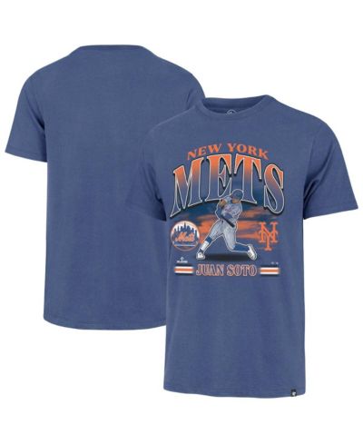 Мужская футболка '47 Brand Juan Soto Royal New York Mets Big & Tall Distressed