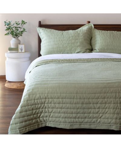 Комплект из одеяла и наволочки French Linen Channel Stitch, Twin/Twin XL