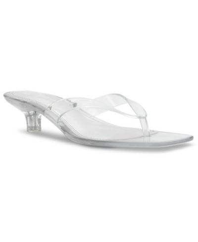 Steve Madden Women's Tracie-J Jelly Thong Kitten-Heel Sandals