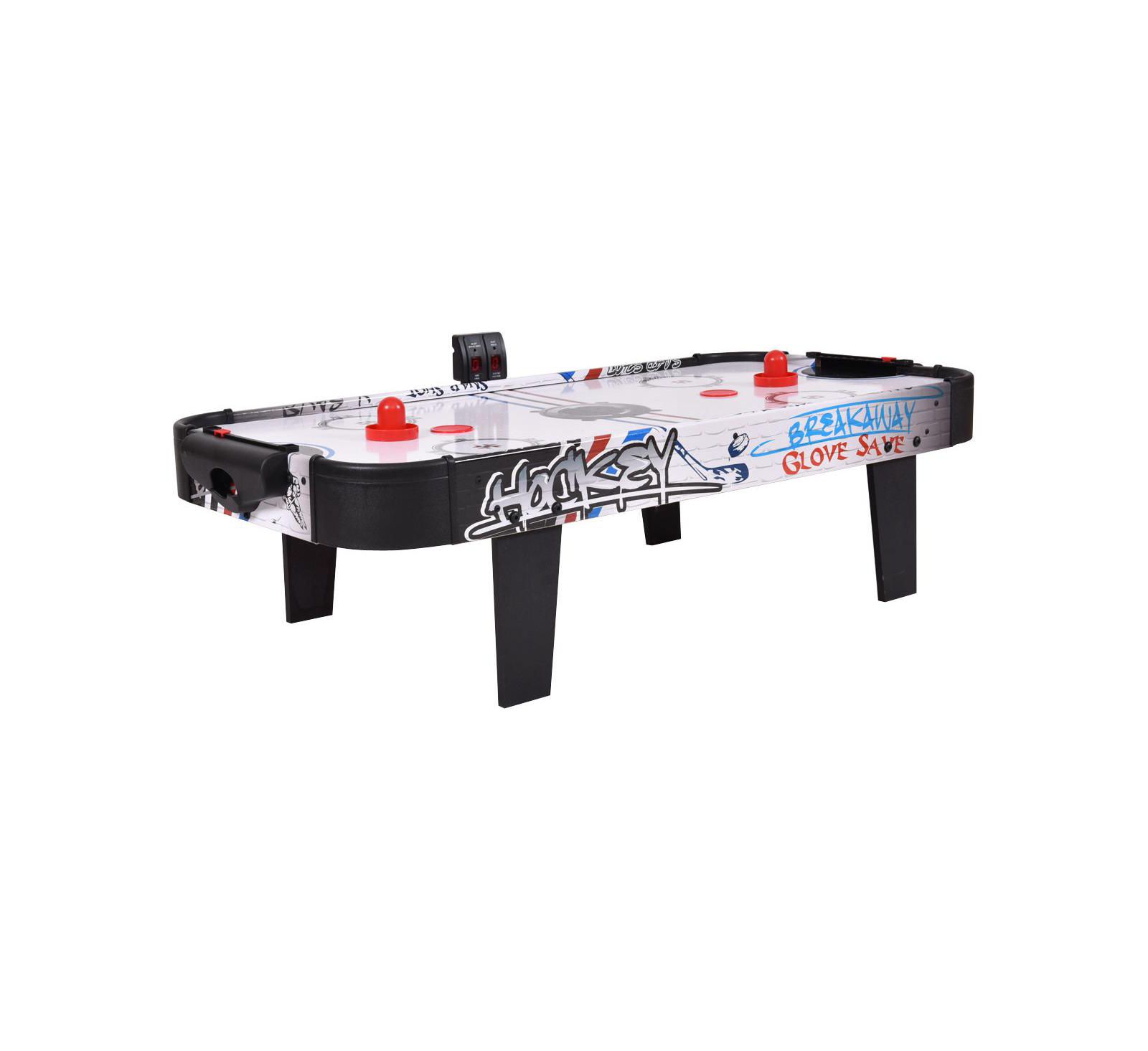 42" Air Powered Hockey Table Top Scoring 2 Pushers