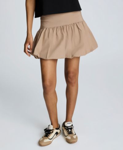 Kenneth Cole Women's Bubble-Hem Side-Zip Mini Skirt