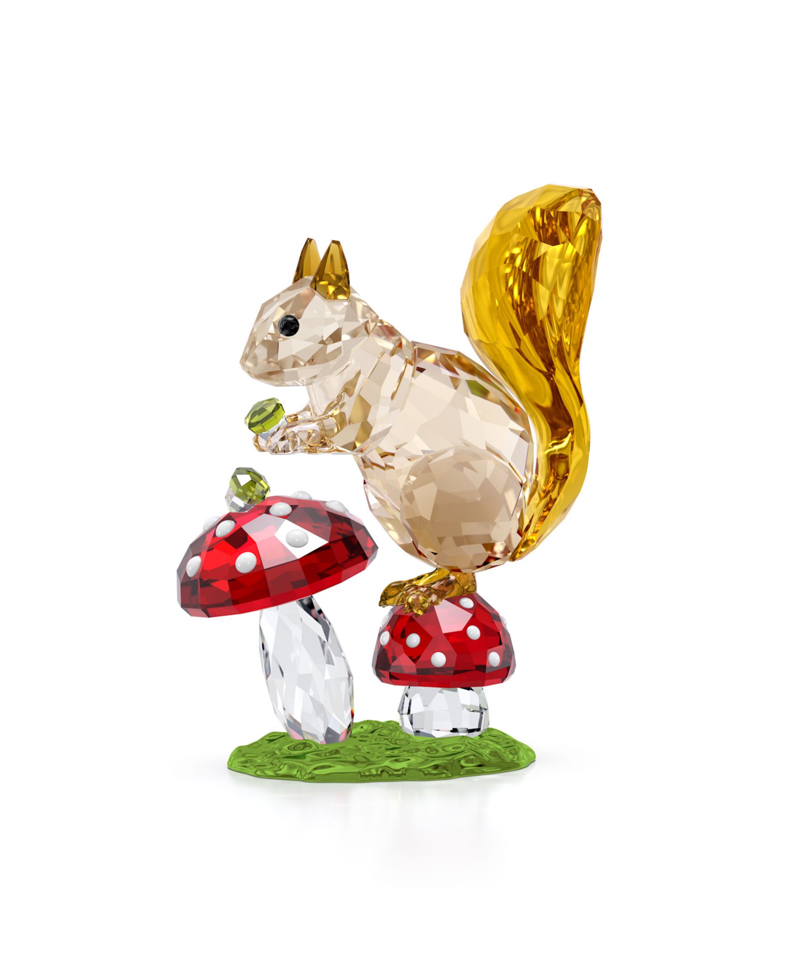 Swarovski фигурка белки и грибов Idyllia