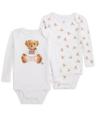 Детские хлопковые боди Polo Ralph Lauren 2-Pk.