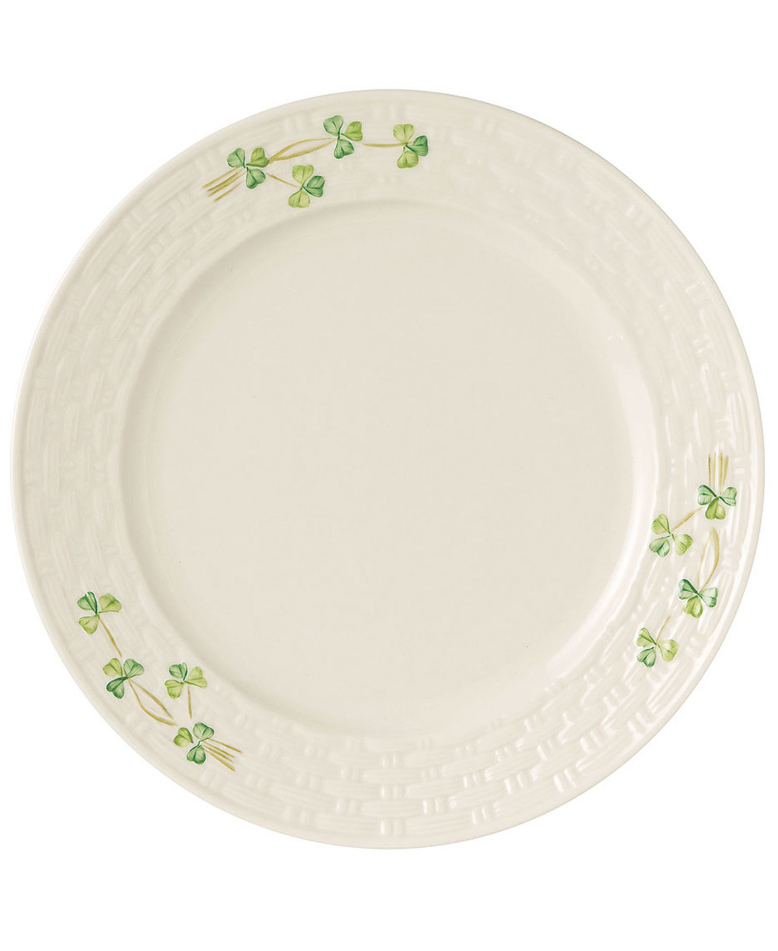Belleek Pottery Декоративная тарелка Shamrock Dinner Plate