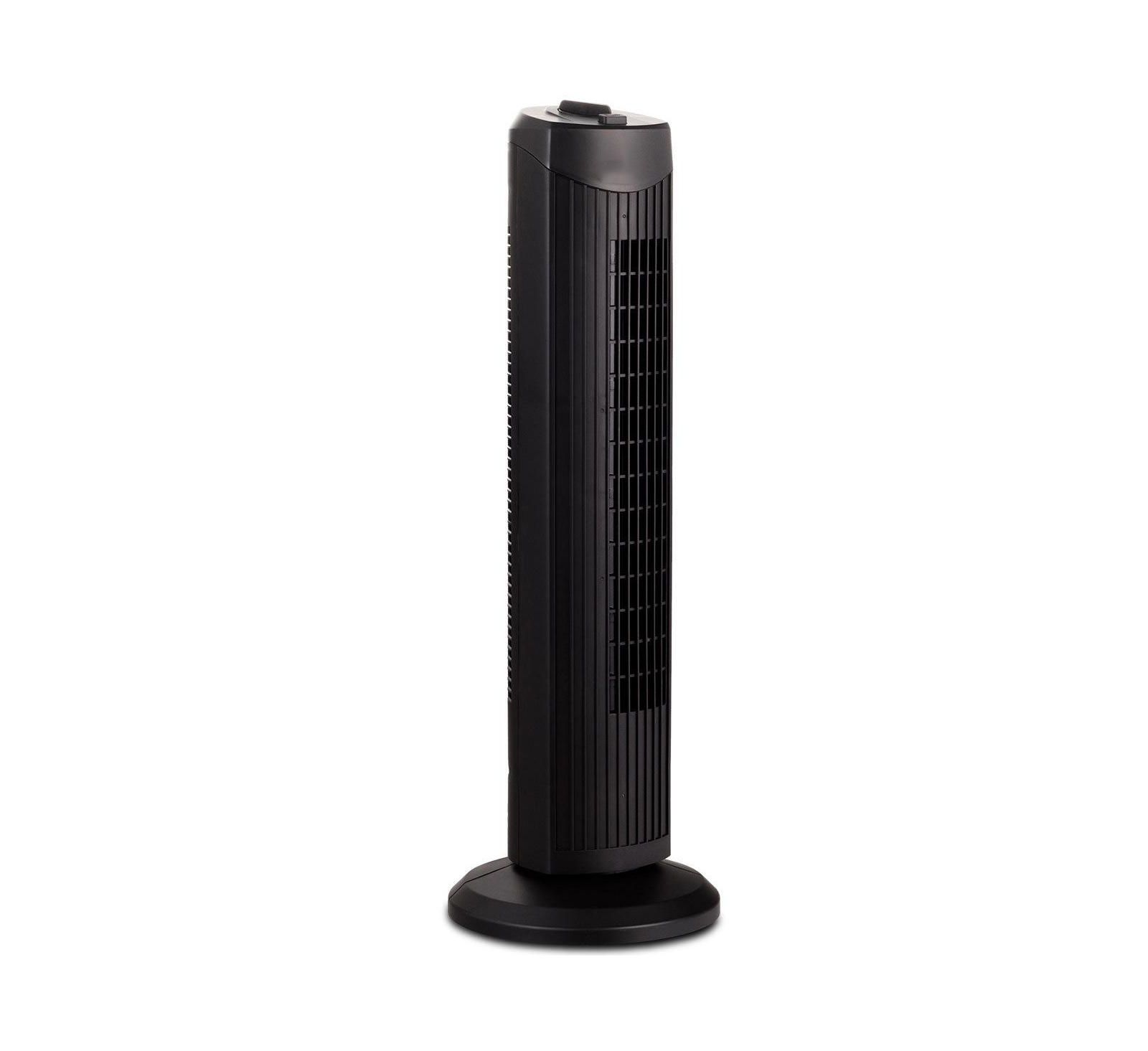 Mecale | Quiet Bladeless Oscillating Tower Fan | 35W Electric Standing Fan, 28 Inch