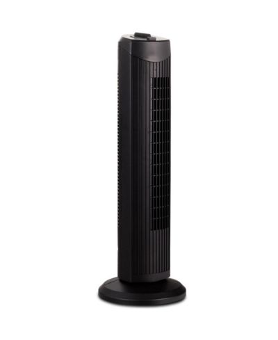 Mecale | Quiet Bladeless Oscillating Tower Fan | 35W Electric Standing Fan, 28 Inch