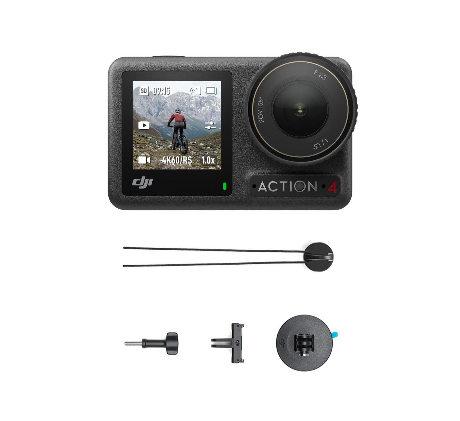 Экшн-камера DJI Osmo Action 4 4K 120fps HDR IP68 водонепроницаемая, стандартный комплект с аксессуарами для серфинга