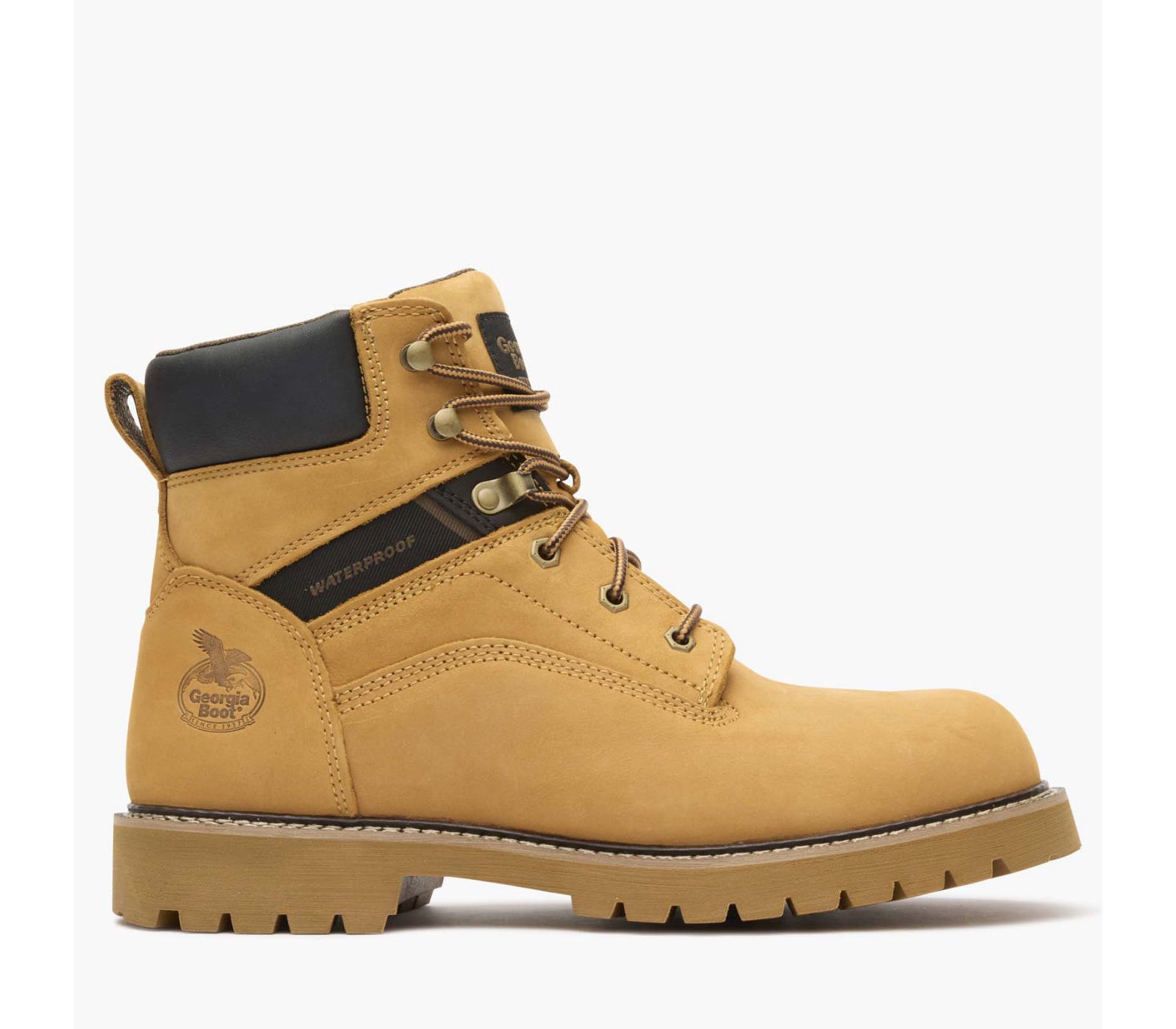GEORGIA BOOT Men's Core 37 Steel Toe 6" Waterproof Work Boot