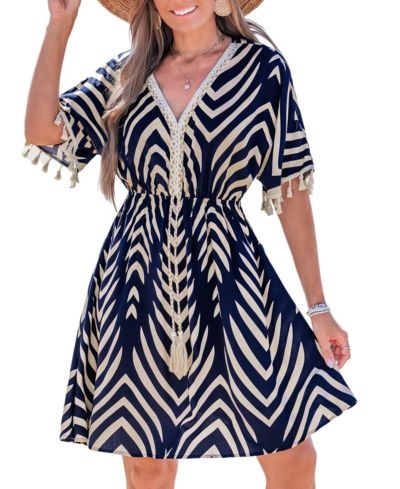 Женское платье Cupshe Tropic Oasis Abstract Mini Beach