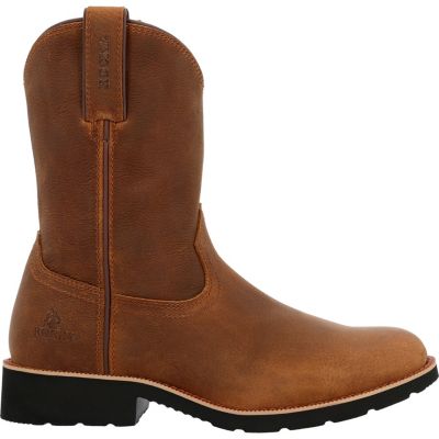 ROCKY Men's Monocrepe Unlined Pull-On Western Boot