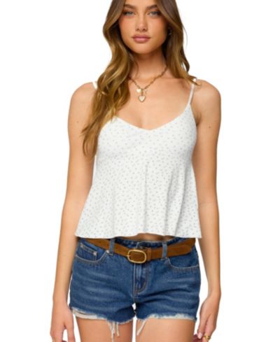 Edikted Women's Kelli Floral Babydoll Tank Top