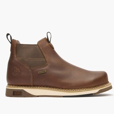 GEORGIA BOOT Men's AMP LT Wedge Steel Toe Waterproof Chelsea Work Boot