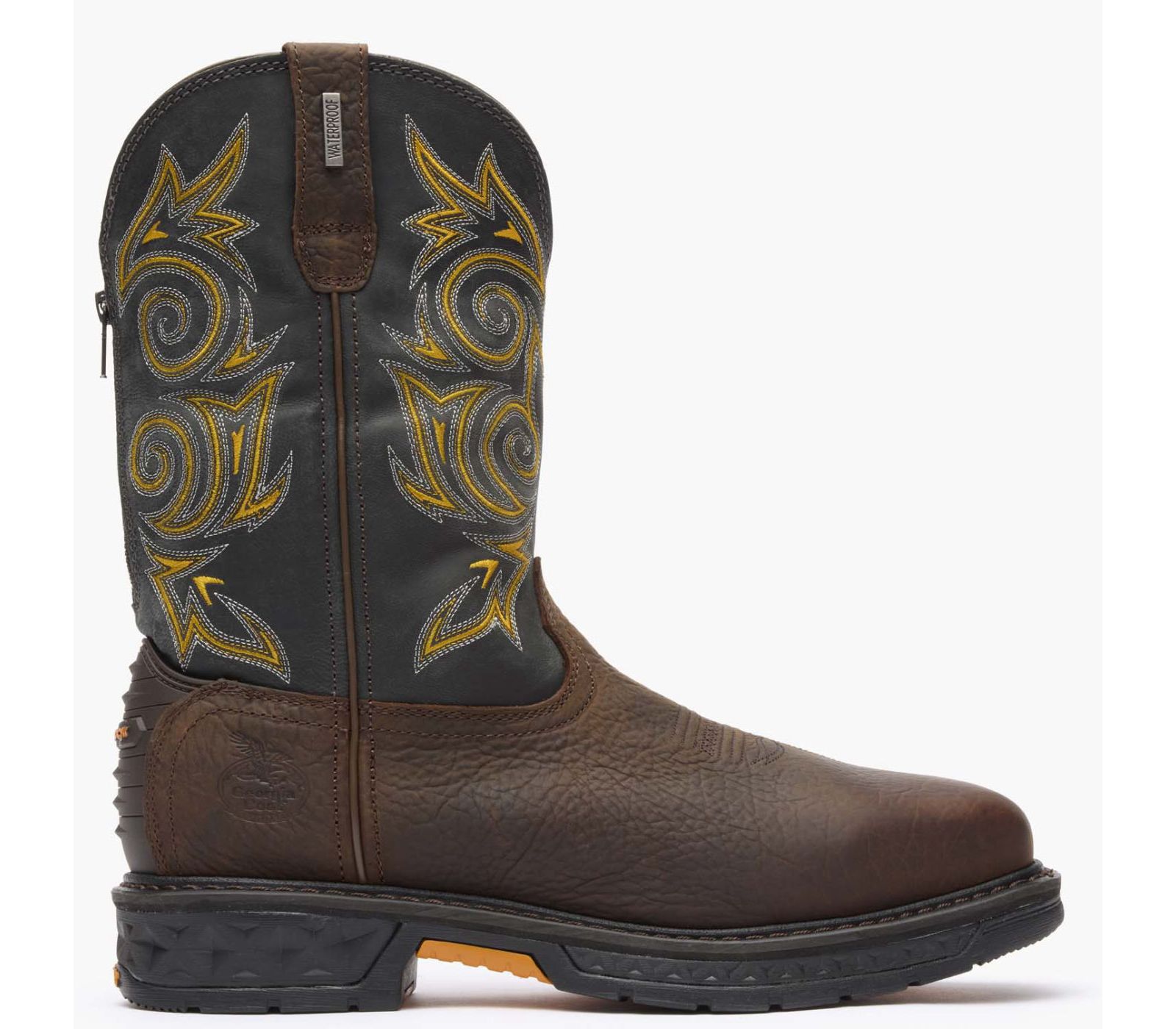 Georgia Boot Men's Carbo-Tec LT Steel Toe Waterproof Pull-On Work Boot