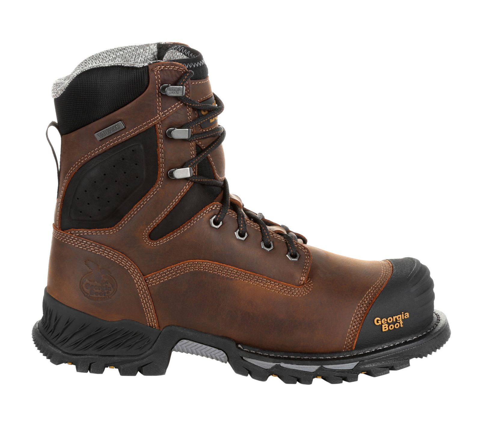 Мужские водонепроницаемые рабочие ботинки GEORGIA BOOT Rumbler 8inch Composite Toe