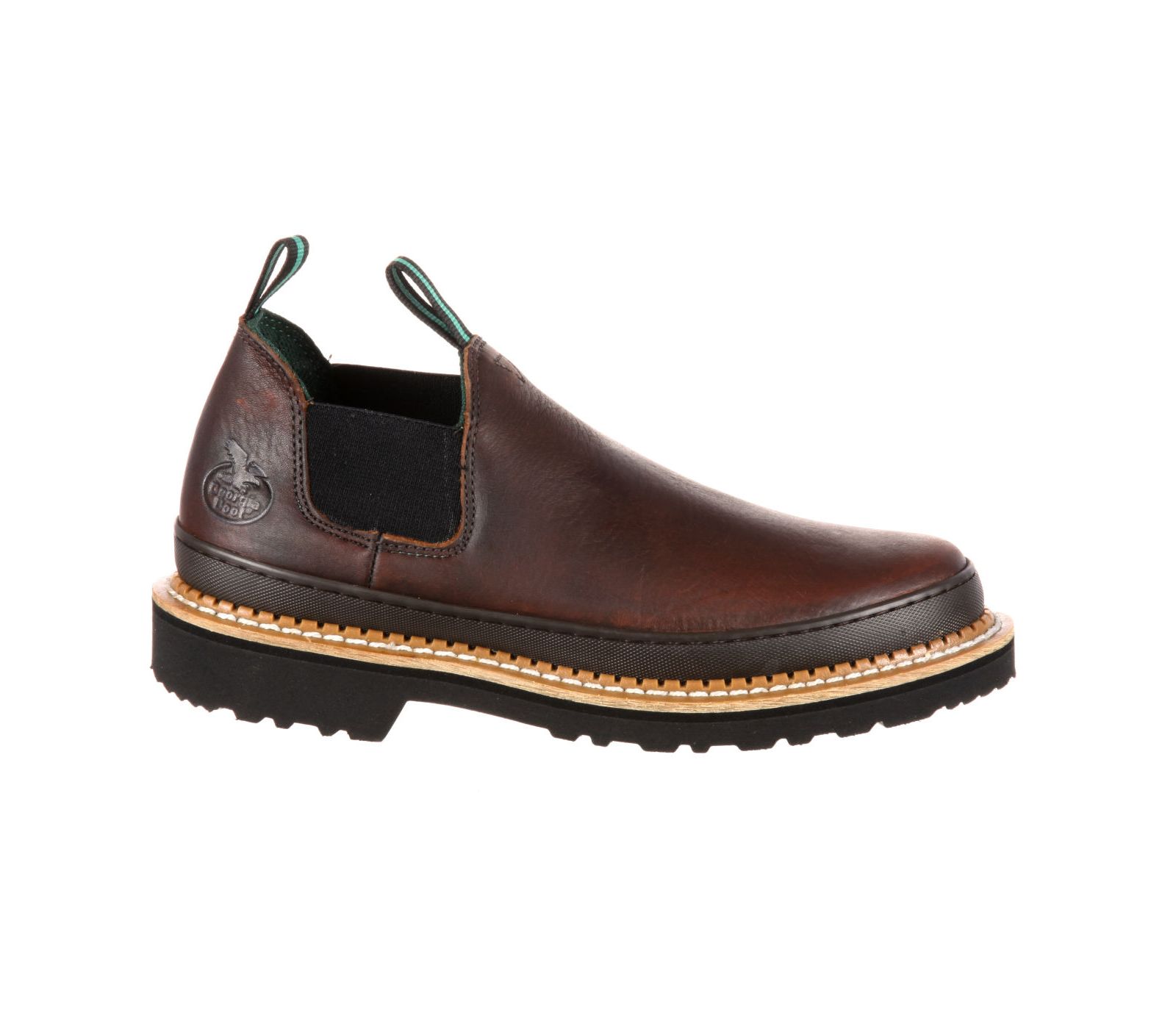 GEORGIA BOOT Men's Georgia Giant Soggy Brown Steel Toe Romeo