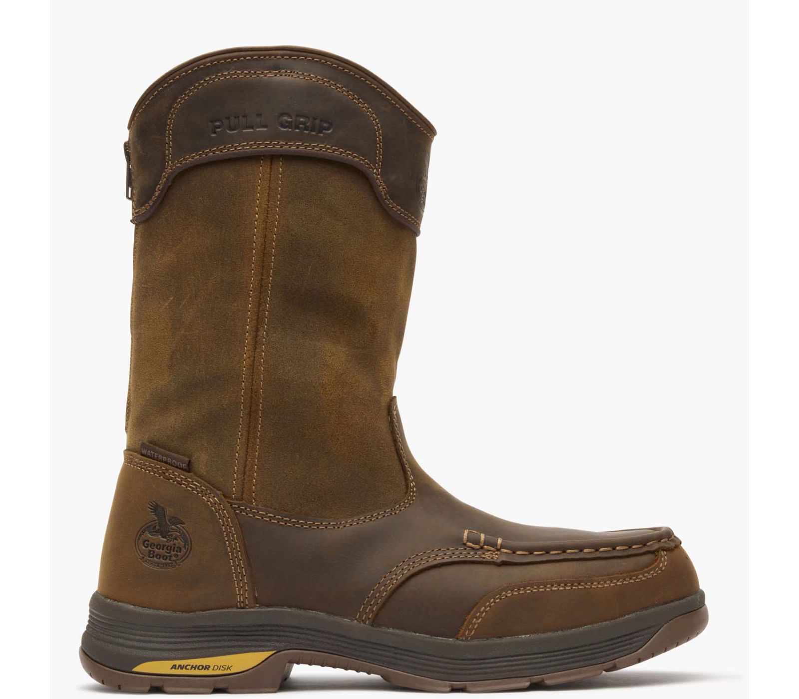 GEORGIA BOOT Men's Athens SuperLyte Alloy Toe Waterproof Wellington Pull-On