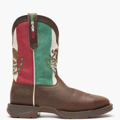Durango Men's Rebel by Steel Toe Mexico Flag Western Boot