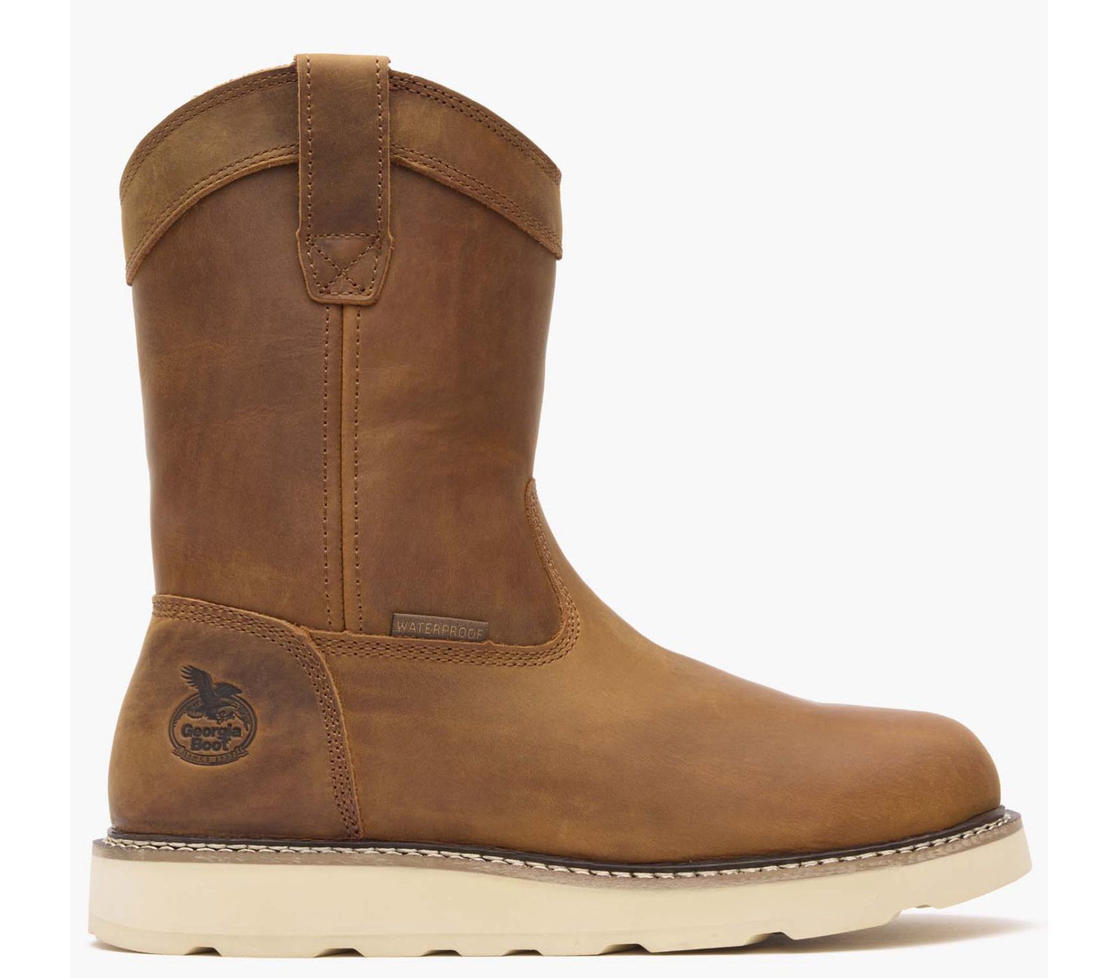 GEORGIA BOOT Men's Core 37 10" Waterproof Pull On Wedge Boot