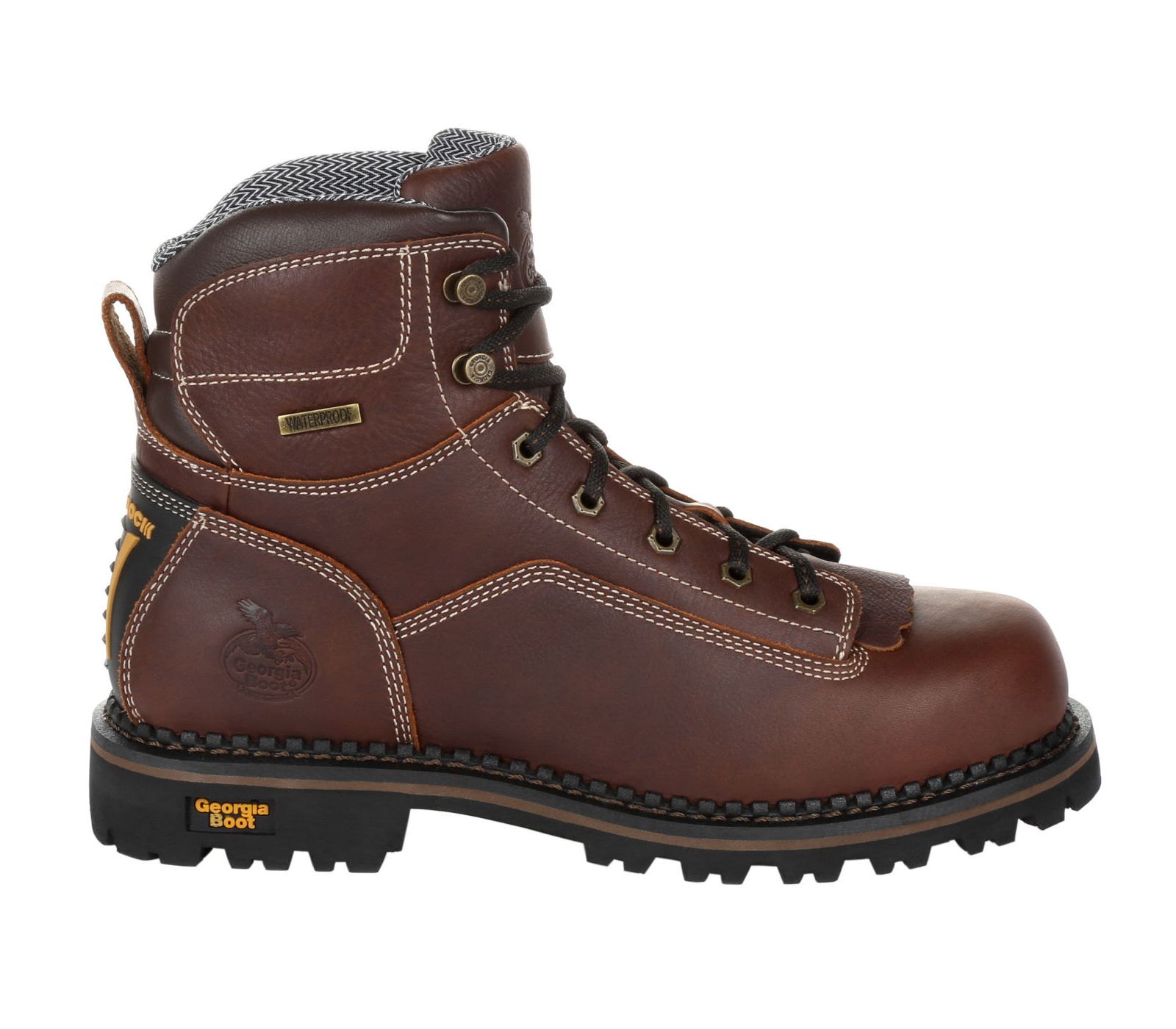 Georgia Boot Men's AMP LT Logger Low Heel Waterproof Work Boot