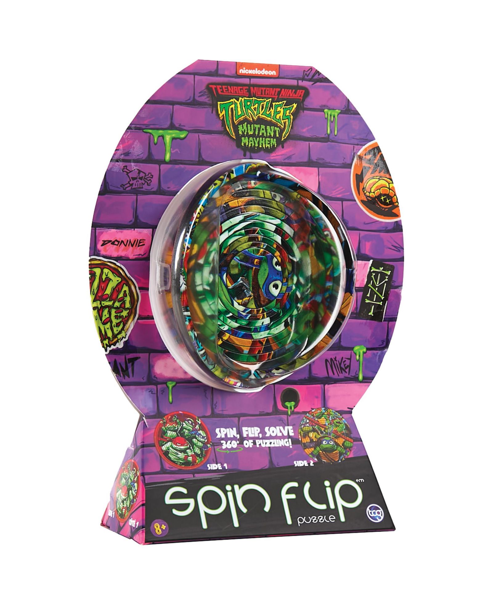 Пазл Spinflip Teenage Mutant Ninja Turtles Turtle Power двусторонний 12-компонентный, возраст 8+