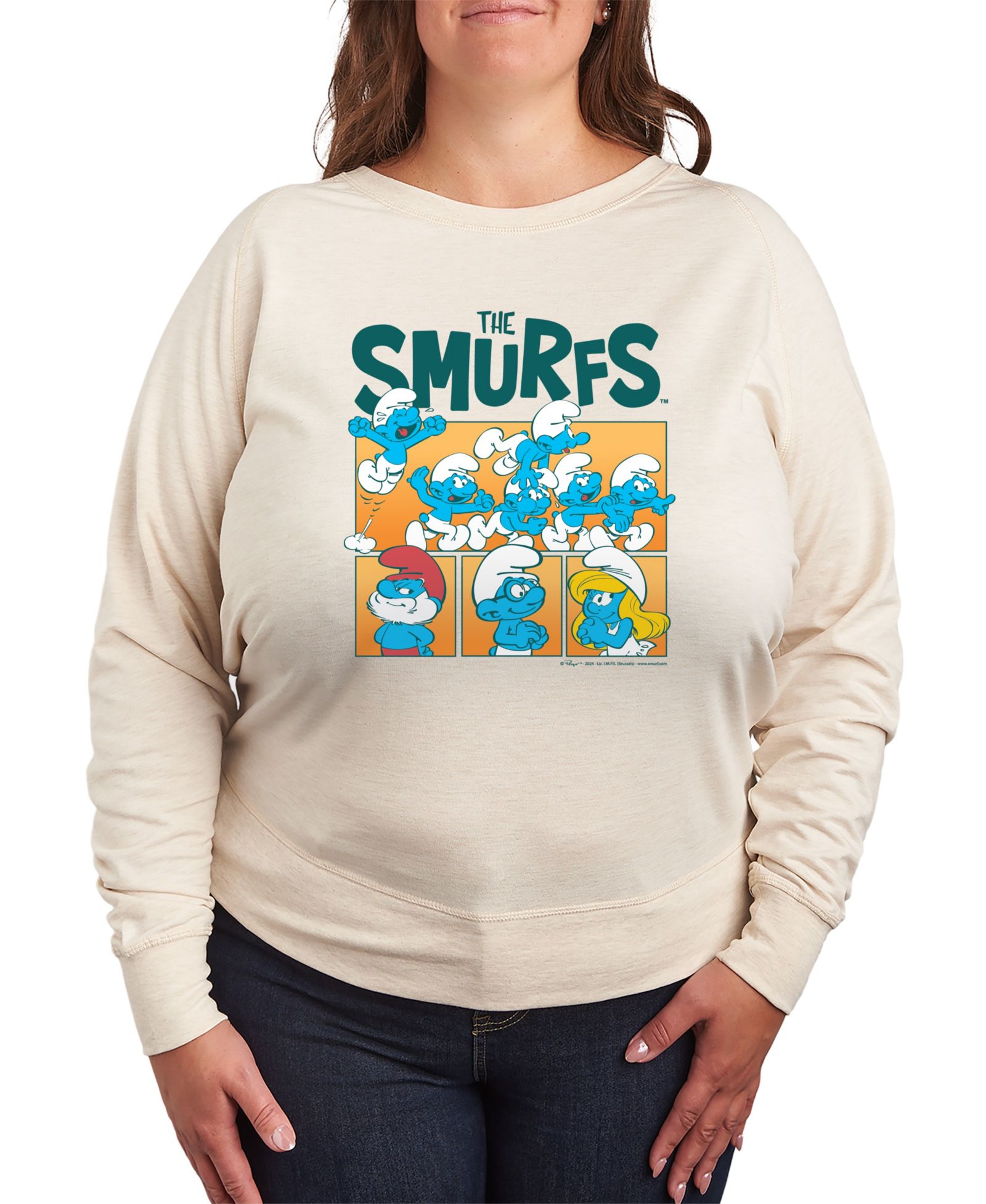 Футболка Hybrid Apparel Plus Size The Smurfs Graphic Pullover