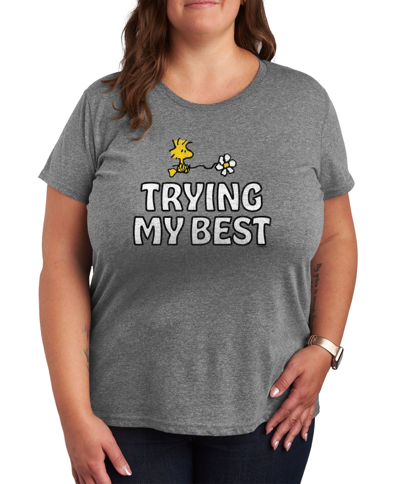 Hybrid Apparel Plus Size Peanuts Woodstock футболка с графическим принтом