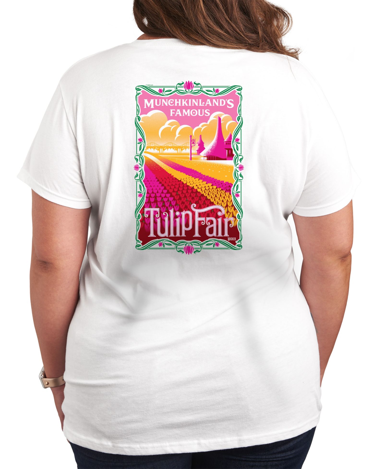 Hybrid Apparel Plus Size Wicked Munchkinlands Famous Tulip Fair Graphic футболка Женская