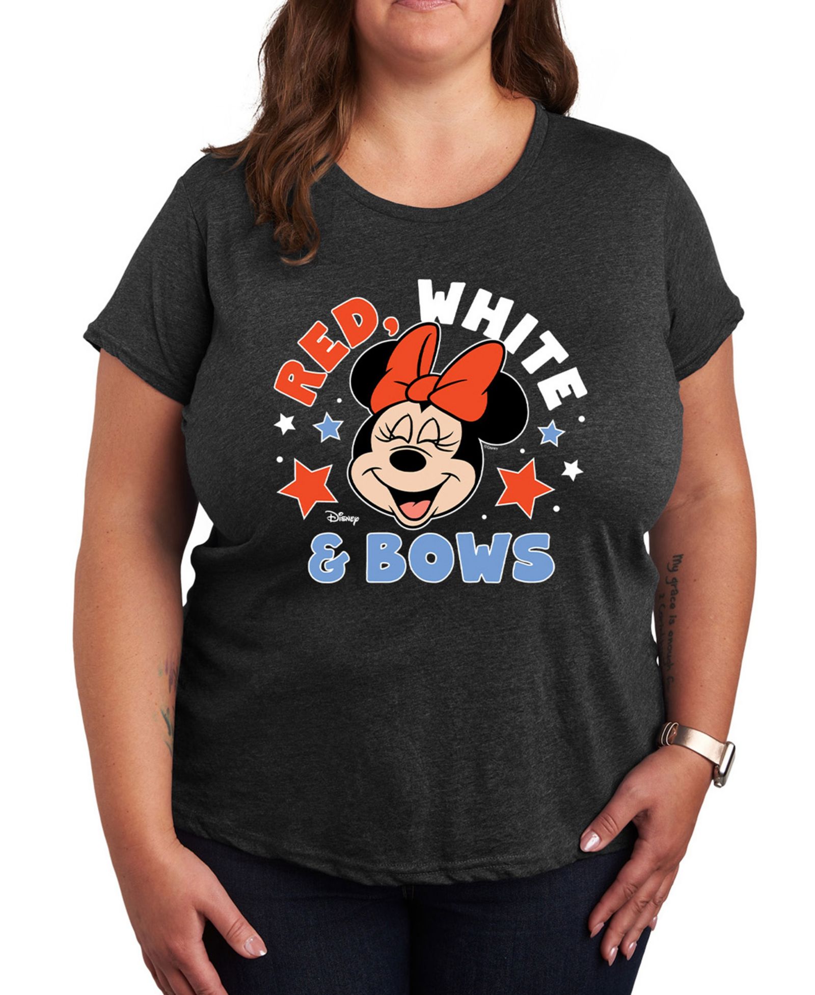 Женская футболка Hybrid Apparel Plus Size Disney Minnie Graphic Crew Neck