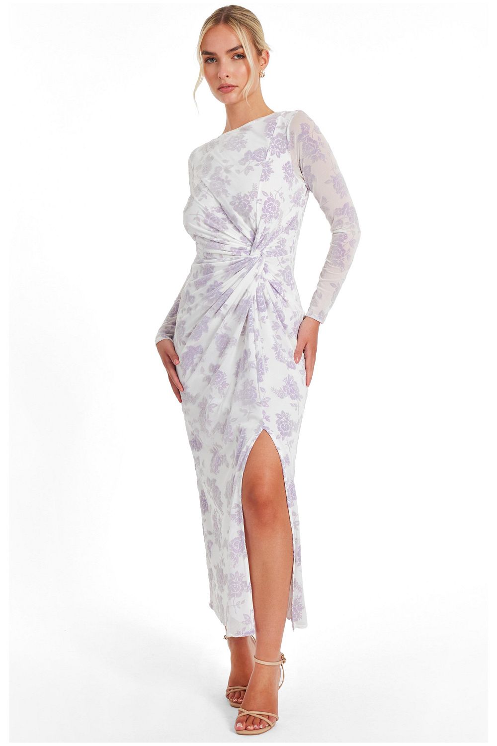 QUIZ Women's Mesh Midaxi Dress