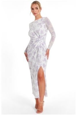 QUIZ Women's Mesh Midaxi Dress