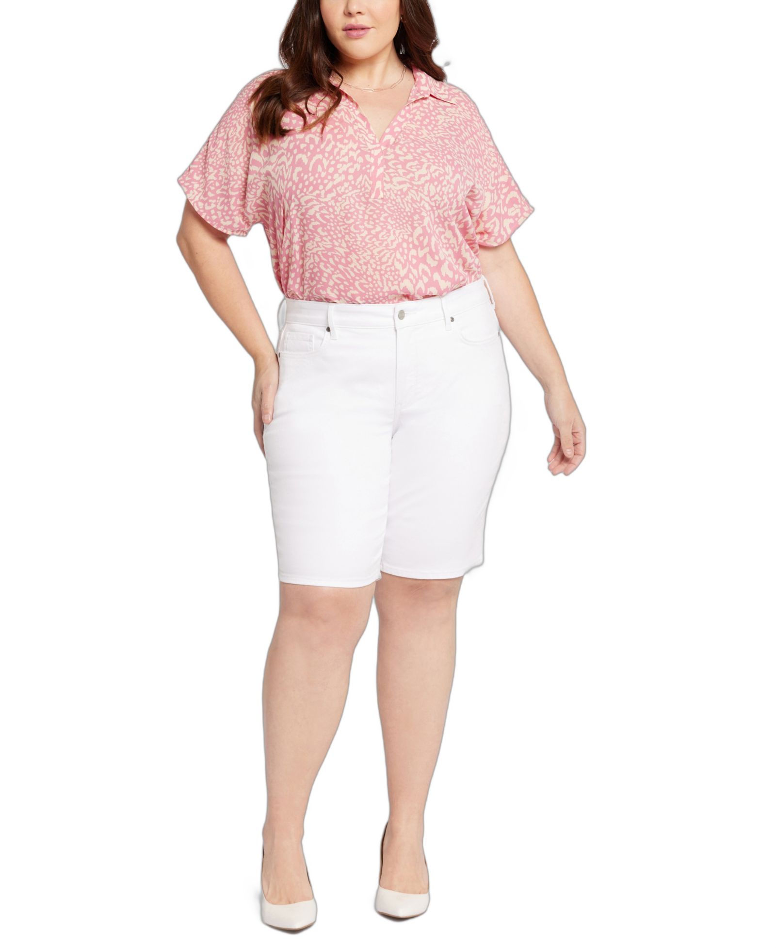 NYDJ Plus Size Briella Denim Shorts