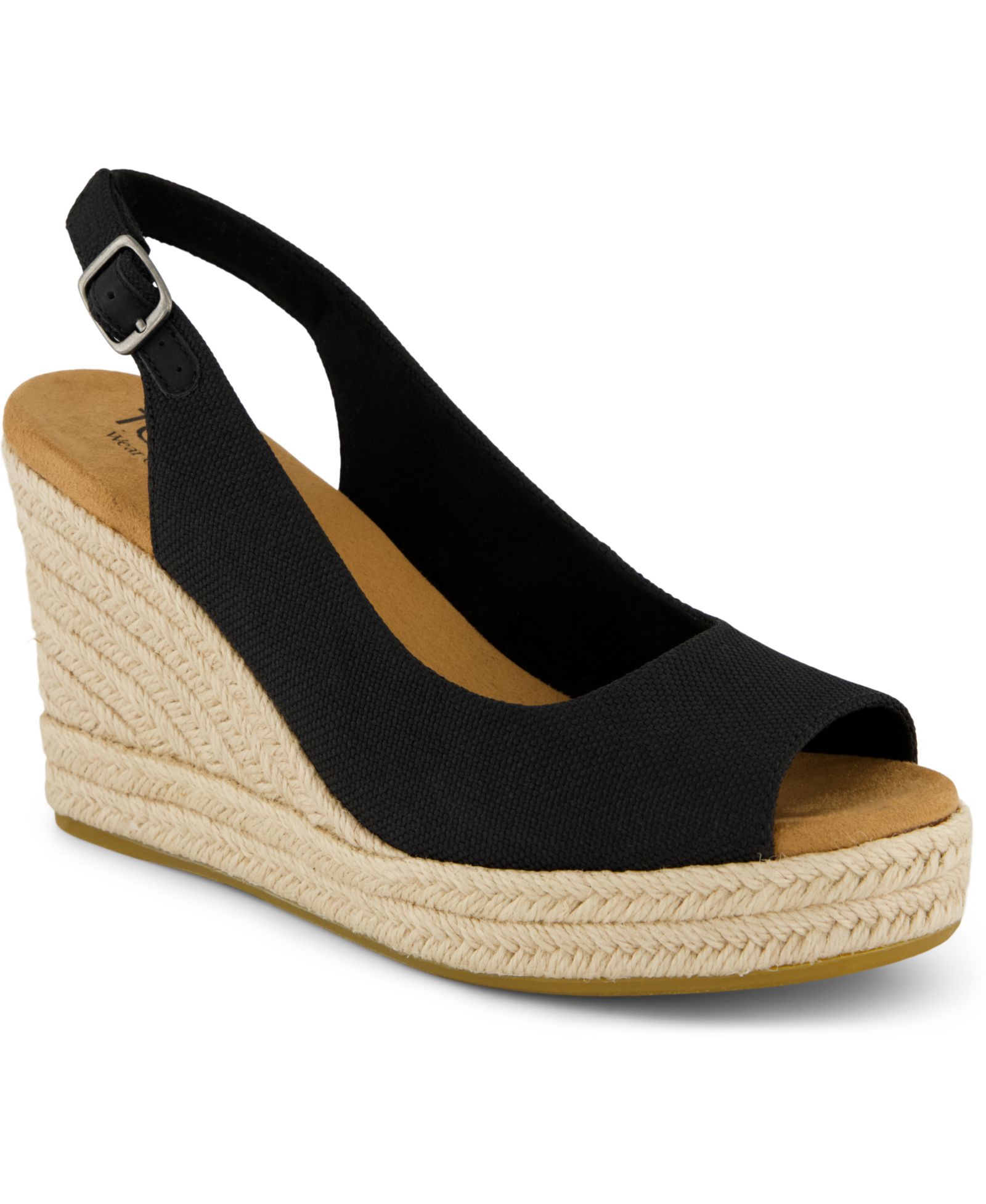 Женские сандалии TOMS Camilla Peep Toe Wedge