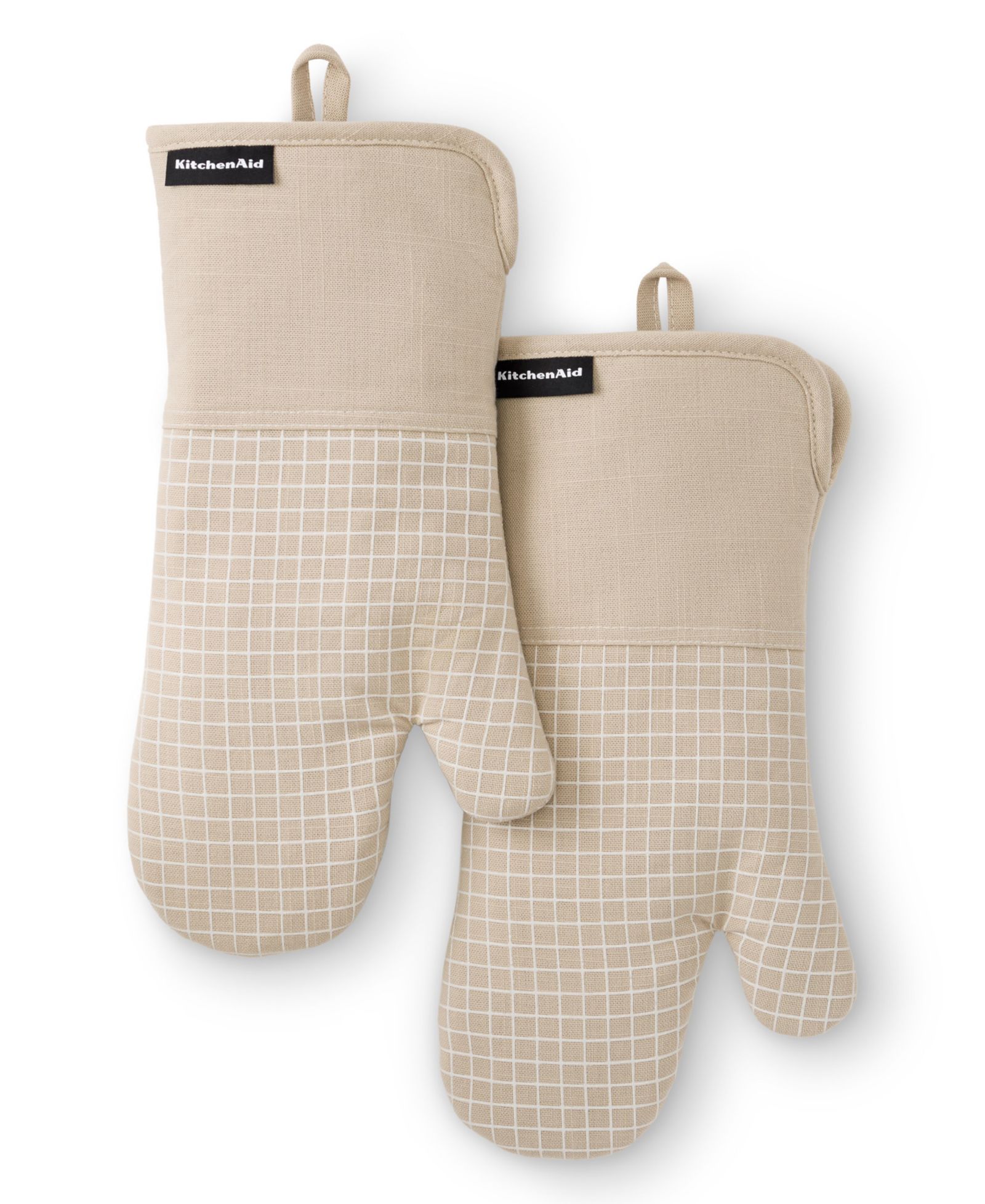 KitchenAid Gourmet Series Gridlines Oven Mitts Set, Pack of 2