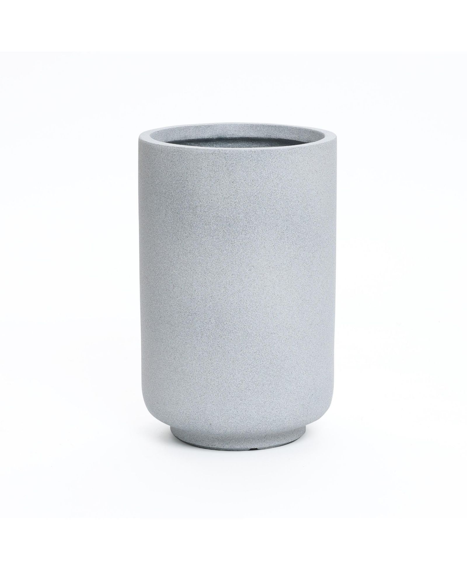 Вазон LuxenHome Minimalistic Modern Gray 19.3-Inch Tall Round MgO