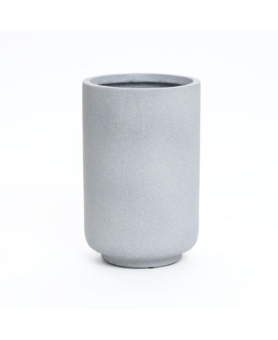 Вазон LuxenHome Minimalistic Modern Gray 19.3-Inch Tall Round MgO