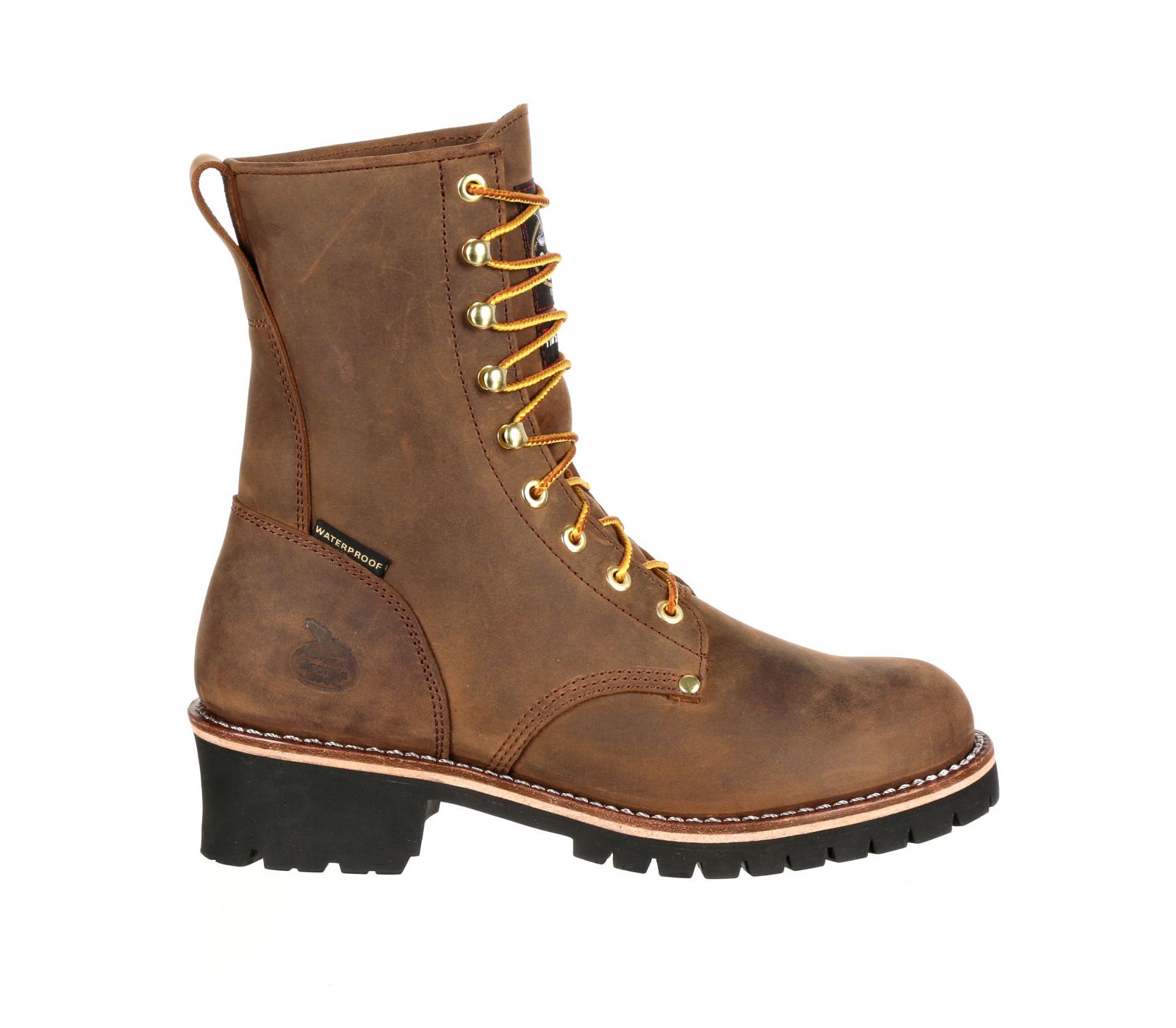 GEORGIA BOOT Men's Steel Toe Waterproof 400G Insulated Logger Work Boot