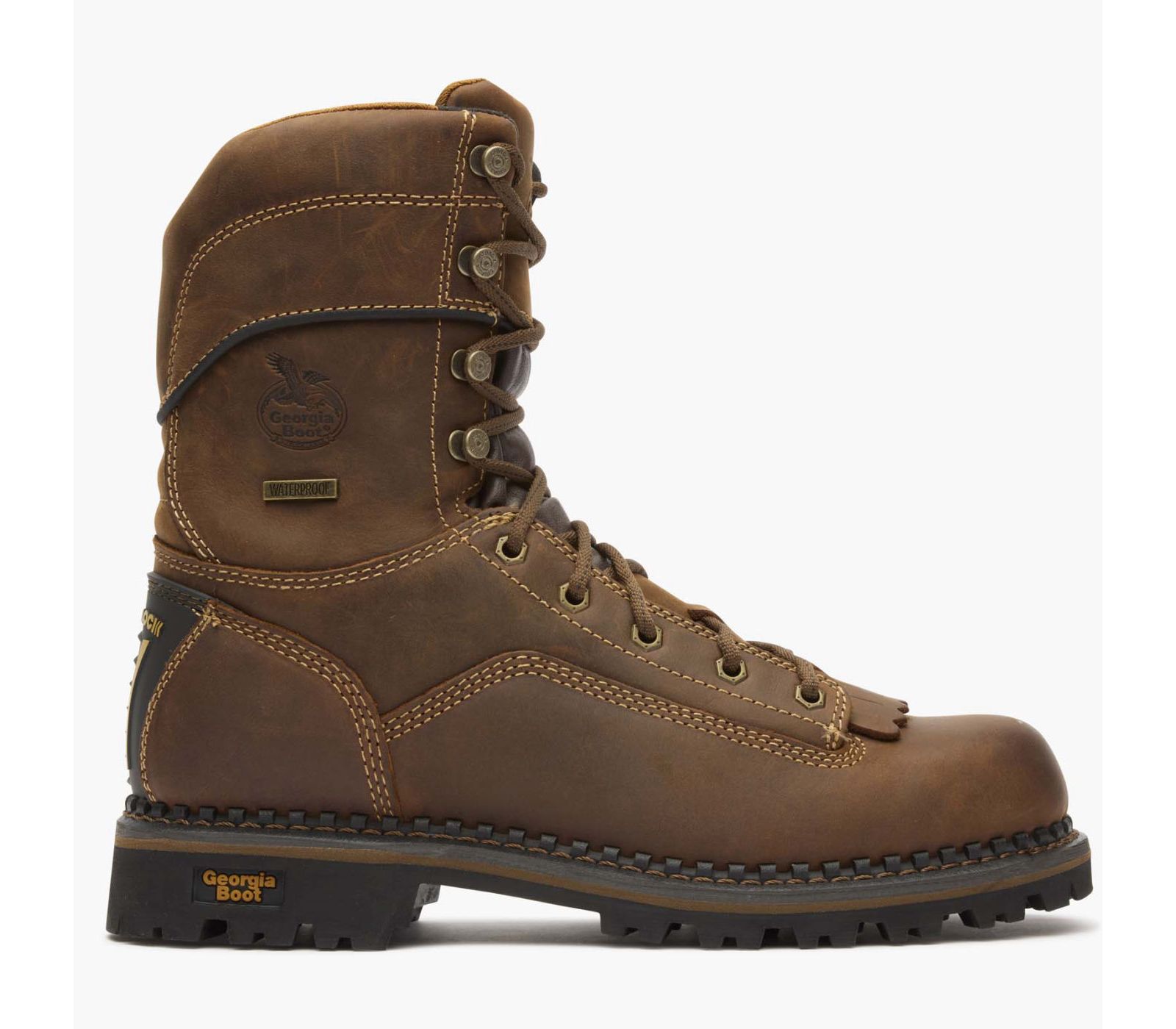 GEORGIA BOOT Men's AMP LT Low Heel Logger Waterproof Work Boot