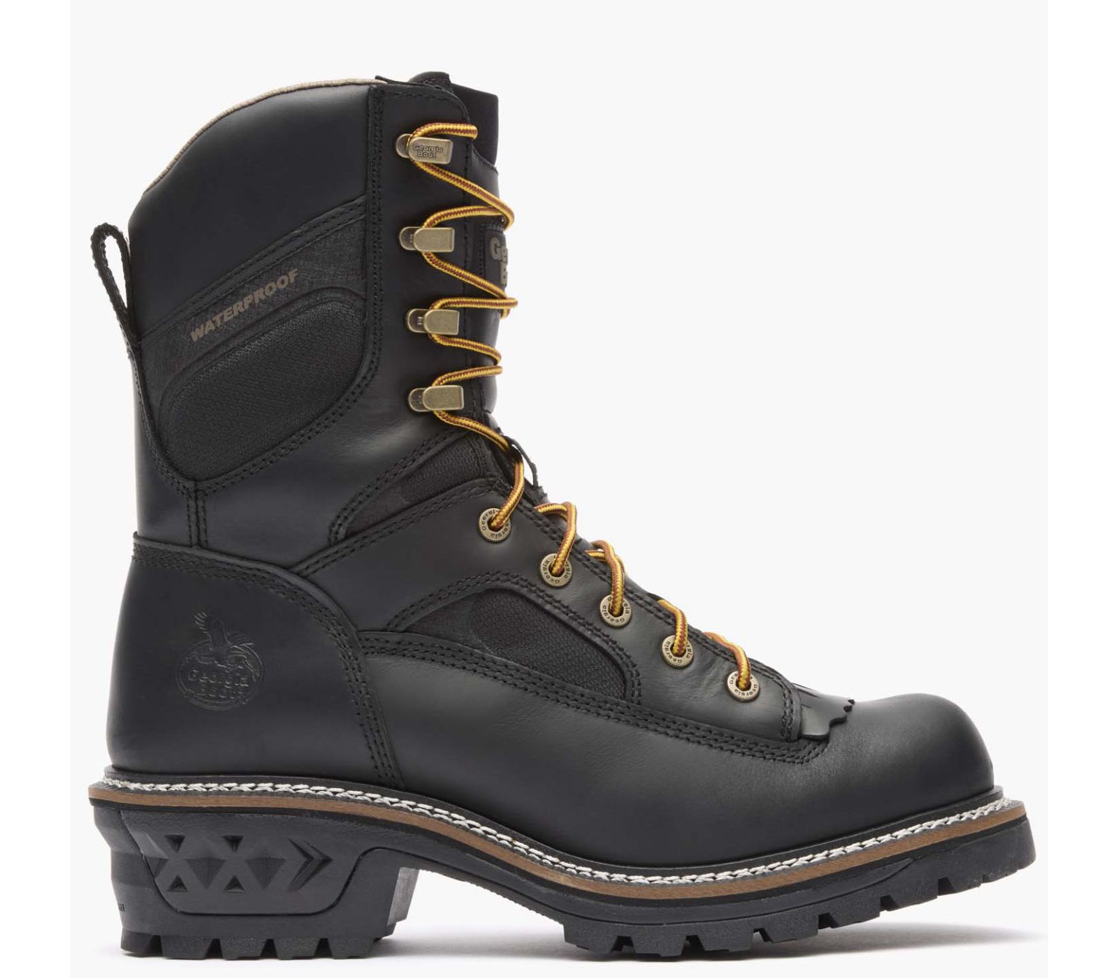 GEORGIA BOOT Men's LTX Logger Waterproof Black Work Boot