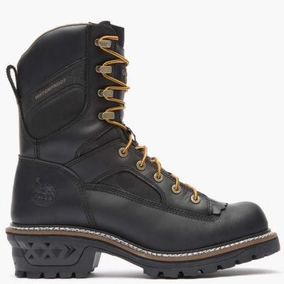 Мужские водонепроницаемые рабочие ботинки GEORGIA BOOT LTX Logger, Black