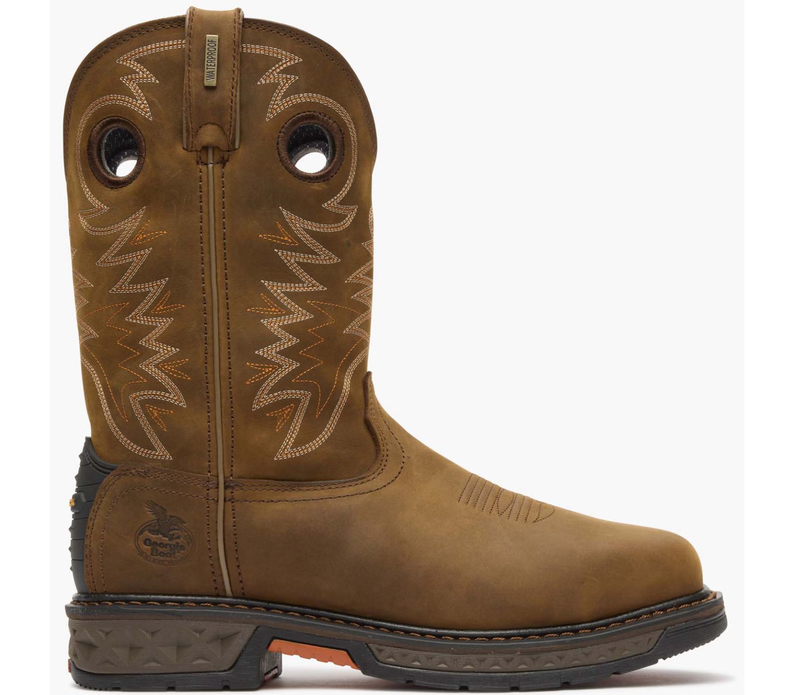 GEORGIA BOOT Men's Carbo-Tec LT Alloy Toe Waterproof Pull-On Boot