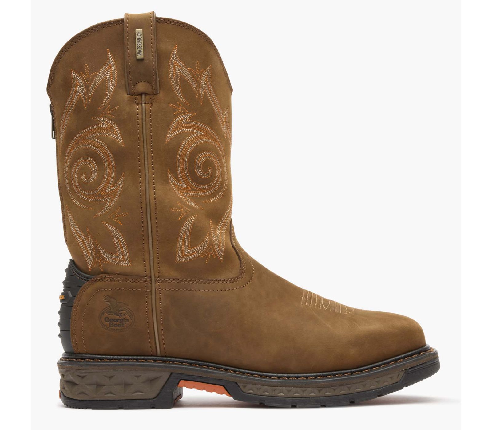 Georgia Boot Мужские рабочие ботинки Carbo-Tec LT Steel Toe, водонепроницаемые