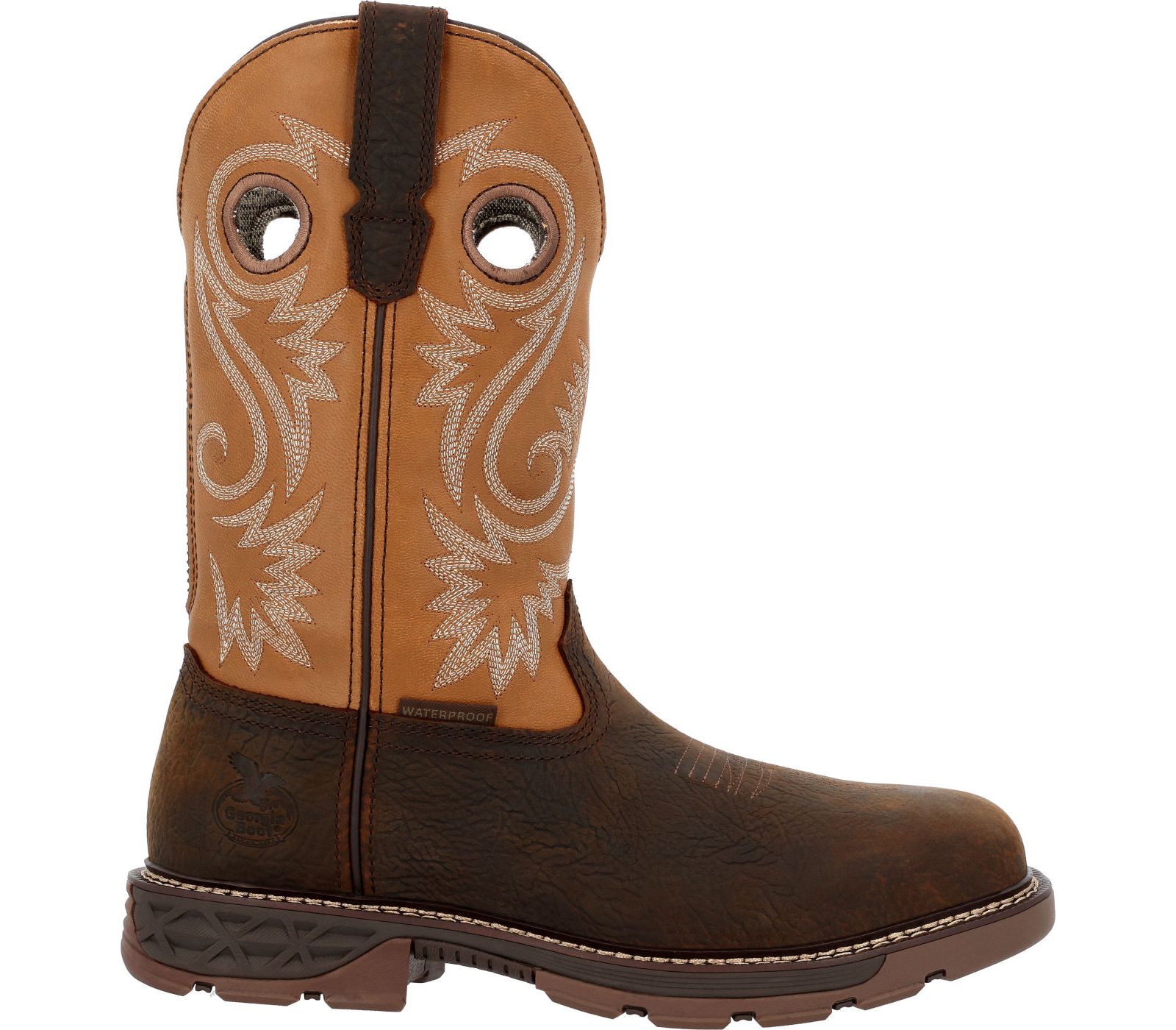 GEORGIA BOOT Men's Carbo-Tec FLX 11" Waterproof Alloy Toe Pull On Work Boot