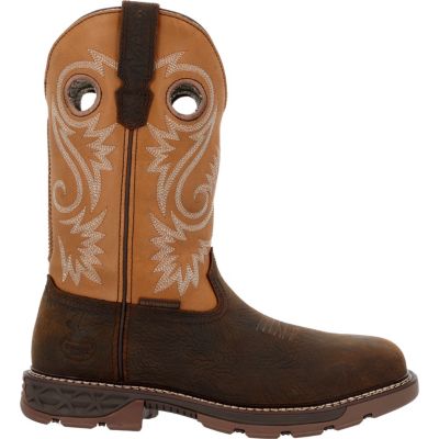 GEORGIA BOOT Men's Carbo-Tec FLX 11" Waterproof Alloy Toe Pull On Work Boot