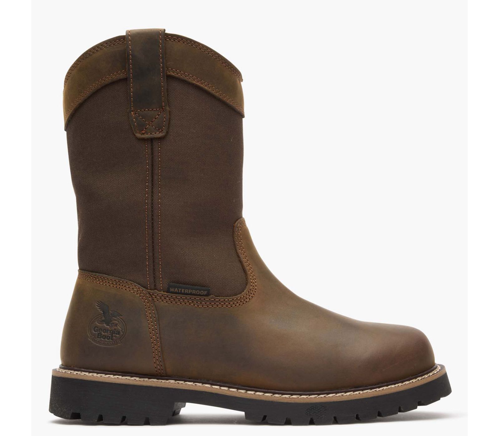 GEORGIA BOOT Men's Core 37 Waterproof 10" Pull-On Work Boot