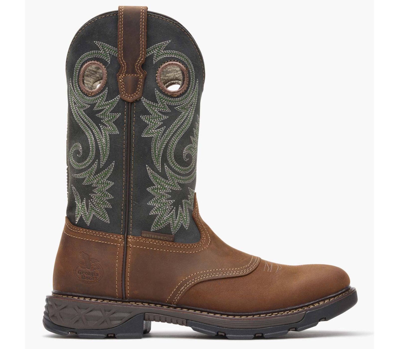 GEORGIA BOOT Men's Carbo-Tec FLX Waterproof Pull-on Work Boot